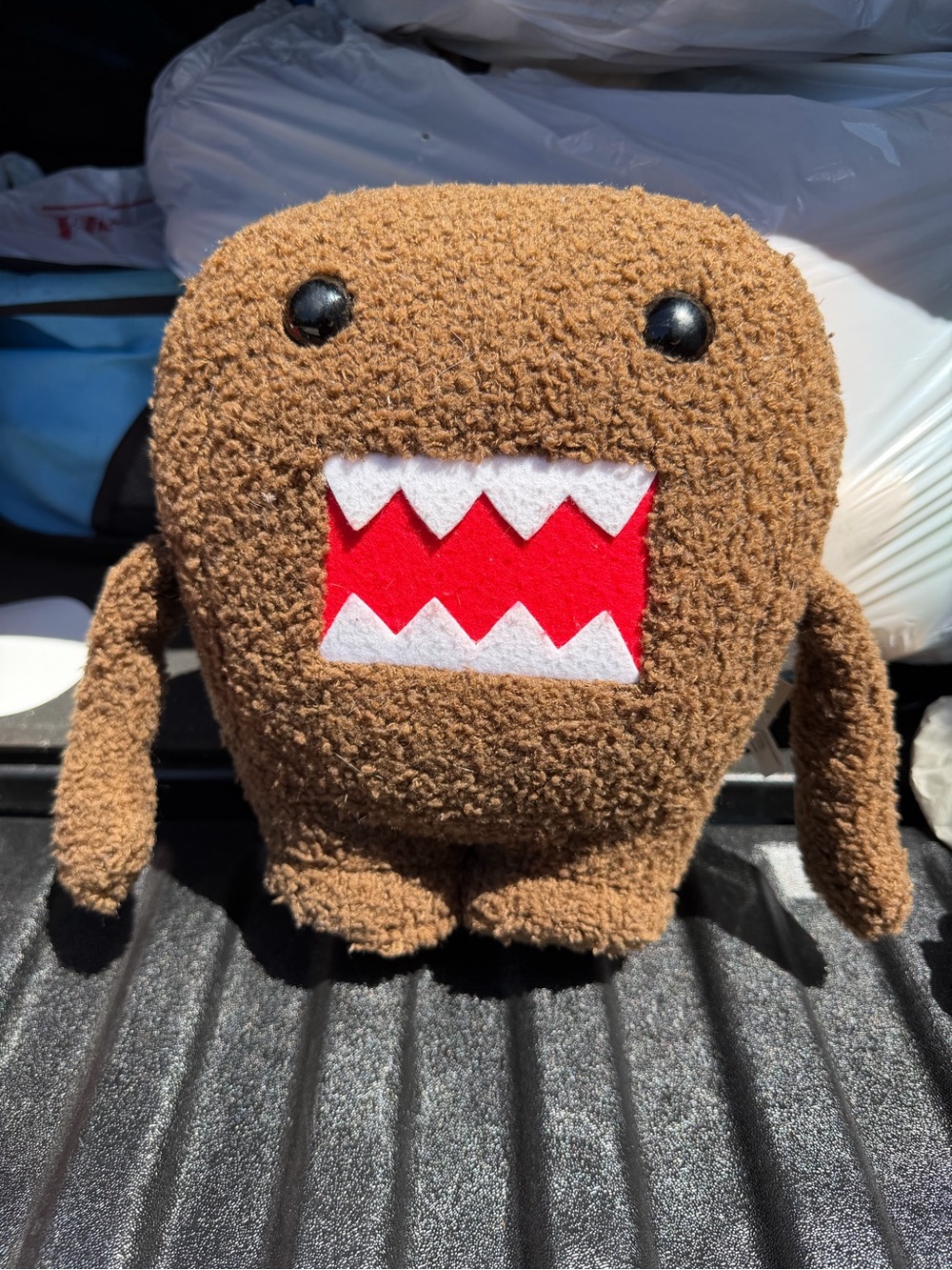 Domo-Kun Brown Monster Plush with Red Mouth - Kids Soft Toy